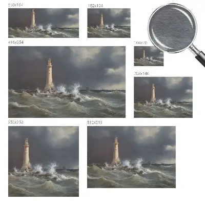 Papier peint photographique sur tissu non tissé tempêtes marines