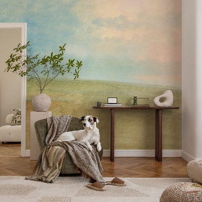 Papier peint salon moderne Pastelové polia