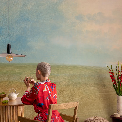 Papier peint salon moderne Pastelové polia