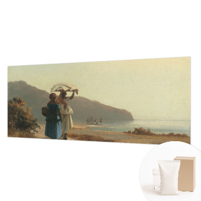 Papier peint chambre moderne avec un motif « Promenade au bord de la mer »