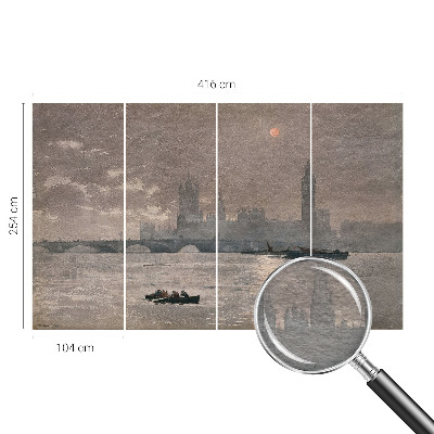 Papier peint panoramique intissé Nočná panoráma