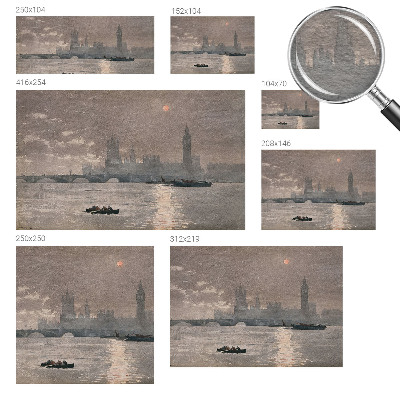 Papier peint panoramique intissé Nočná panoráma