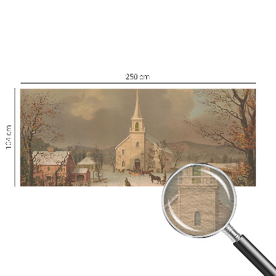 Tapisserie panoramique Zimná krajina