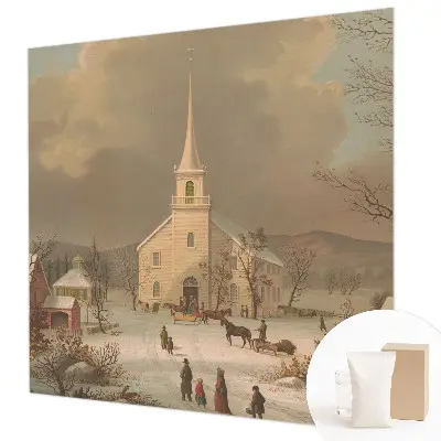 Papier peint photographique intissé paysage d'hiver