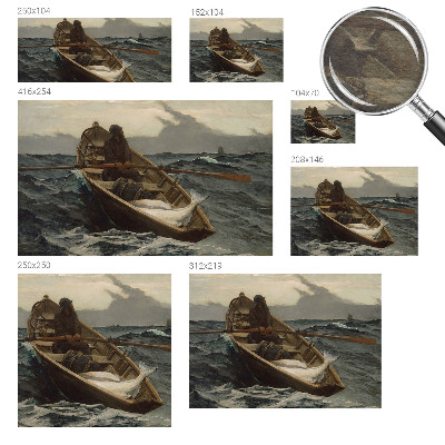 Papier peint panoramique sur mesure Rybár na mori