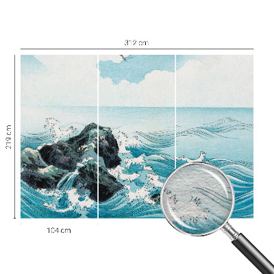 Papier peint panoramique chambre avec une scène marine