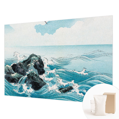 Papier peint panoramique chambre avec une scène marine