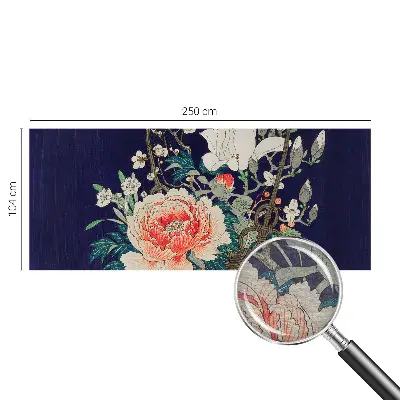 Papier peint photo grand format pour le mur panier de fleurs