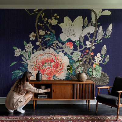 Papier peint panoramique enfant Kvetinový košík