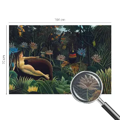 Papier peint panoramique moderne avec un motif de jungle exotique