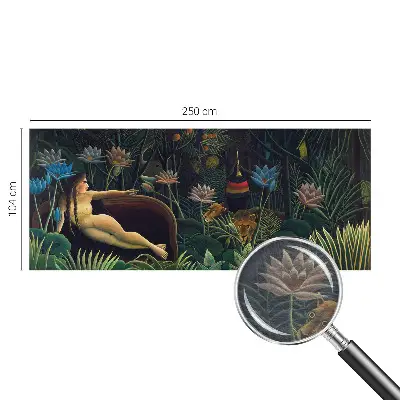 Papier peint panoramique moderne avec un motif de jungle exotique