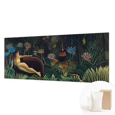 Papier peint panoramique moderne avec un motif de jungle exotique