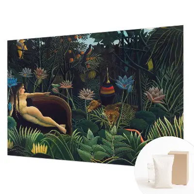 Papier peint panoramique moderne avec un motif de jungle exotique