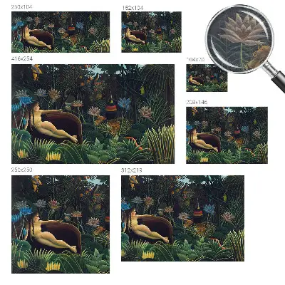 Papier peint panoramique moderne avec un motif de jungle exotique