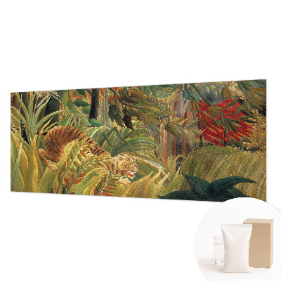 Papier peint panoramique haut de gamme avec un motif de tigre exotique