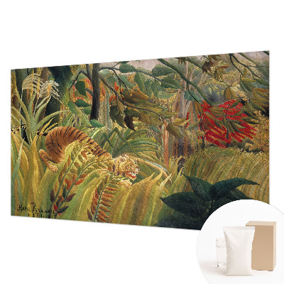 Papier peint panoramique haut de gamme avec un motif de tigre exotique