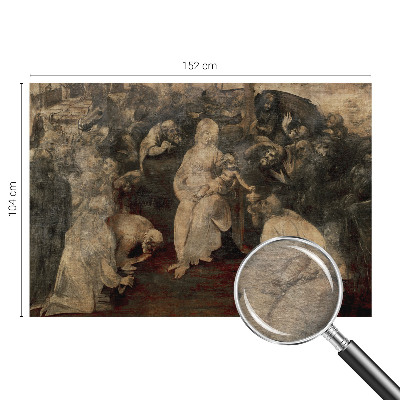 Papier peint panoramique tendance représentant une scène intitulée «Duchovné stretnutie»
