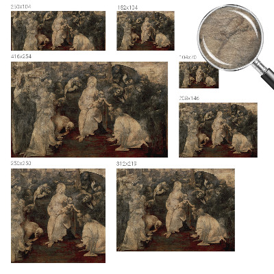 Papier peint panoramique tendance représentant une scène intitulée «Duchovné stretnutie»