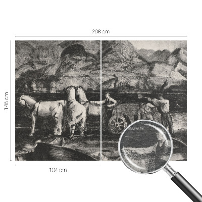 Papier peint panoramique intissé moderne Dedinská scéna