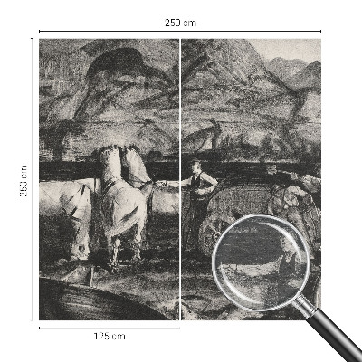 Papier peint panoramique intissé moderne Dedinská scéna