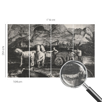 Papier peint panoramique intissé moderne Dedinská scéna