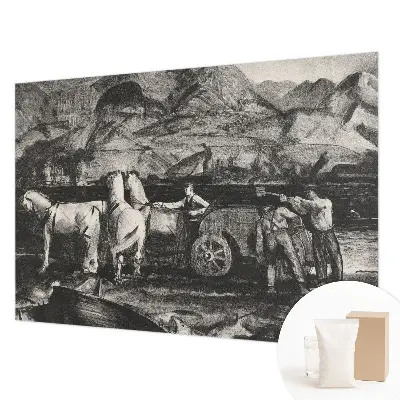 Papier peint intissé Scène de village
