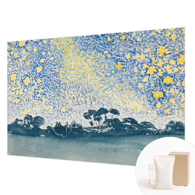 Papier peint photo intissé avec un motif abstrait d'étoiles
