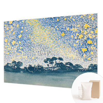 Papier peint photo intissé avec un motif abstrait d'étoiles
