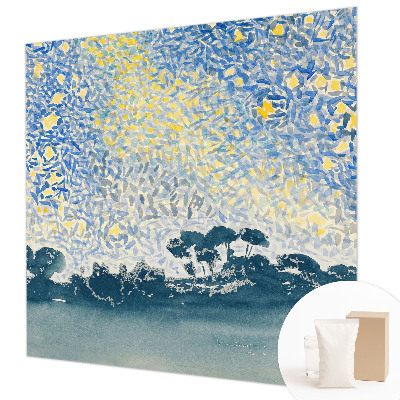 Papier peint photo intissé avec un motif abstrait d'étoiles