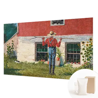 Papier peint photographique sur tissu non tissé Scène de village