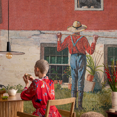 Tapisserie murale Dedinská scéna