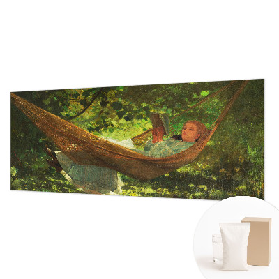 Décoration murale panoramique intissé relax sur un hamac