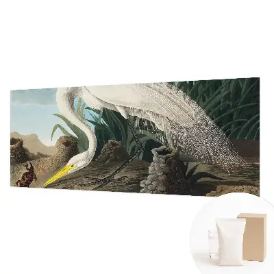 Poster mural panoramique avec une majestueuse grande aigrette