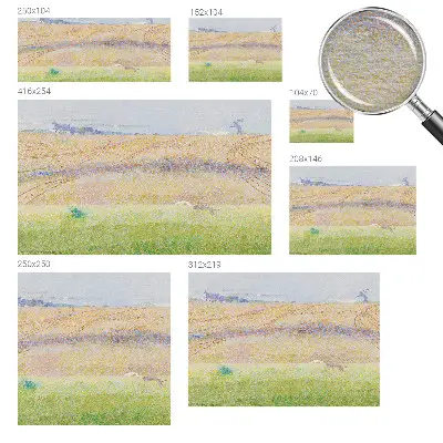 Papier peint photo sur tissu non tissé Champ d'été