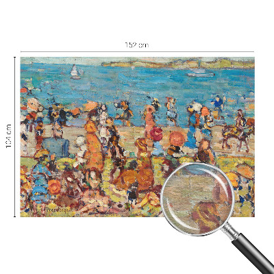 Tapisserie panoramique avec une scène de plage