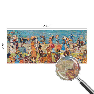 Tapisserie panoramique avec une scène de plage