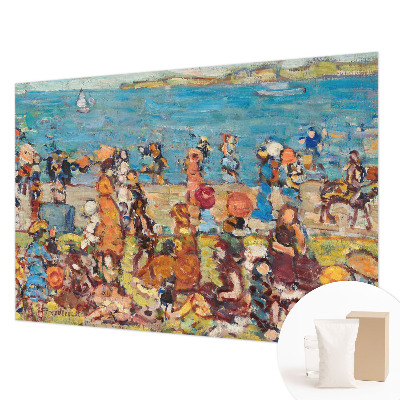 Tapisserie panoramique avec une scène de plage