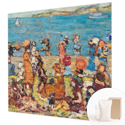 Tapisserie panoramique avec une scène de plage