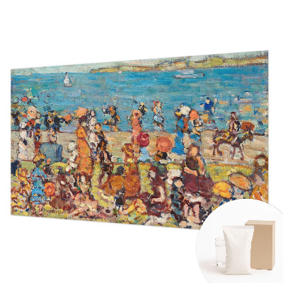 Tapisserie panoramique avec une scène de plage