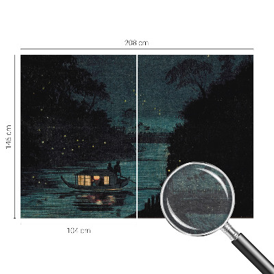 Papier peint panoramique sur mesure Večerné svetlá