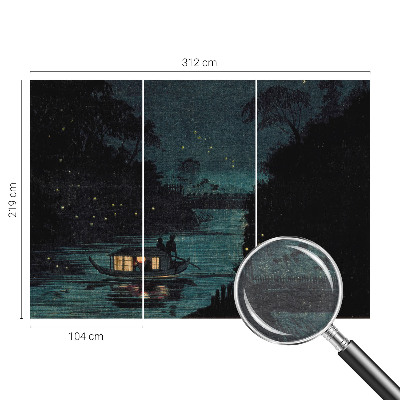 Papier peint panoramique sur mesure Večerné svetlá