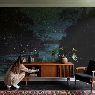 Papier peint panoramique sur mesure Večerné svetlá