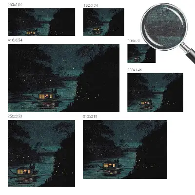 Papier peint panoramique sur mesure avec le motif « Večerné svetlá »