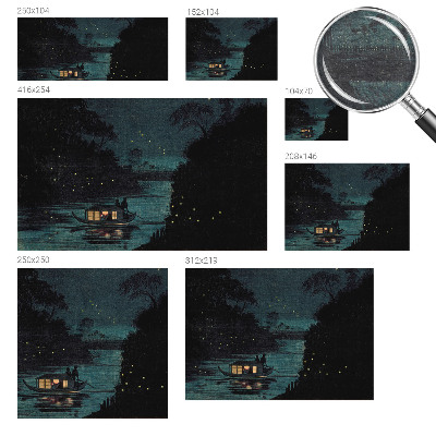 Papier peint panoramique sur mesure Večerné svetlá