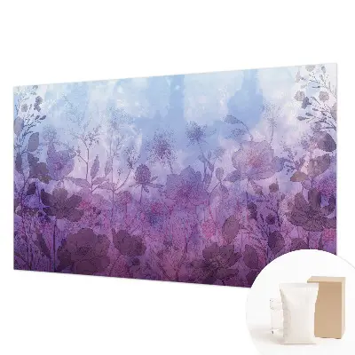 Papier peint photo sur tissu non tissé fleurs pastel