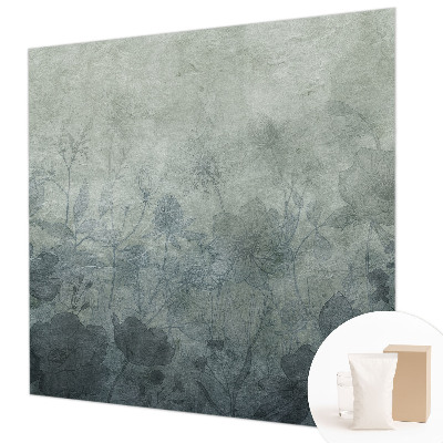 Papier peint panoramique moderne avec un motif de plantes élégant