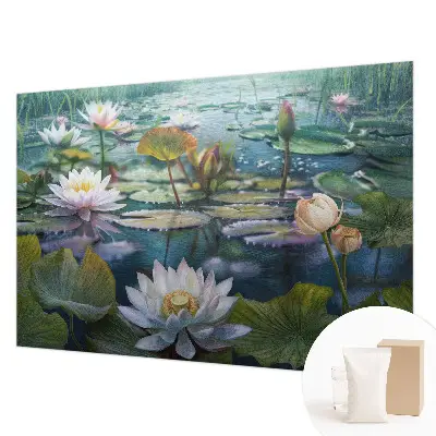 Papier peint photographique sur tissu non tissé Fleurs d'étang
