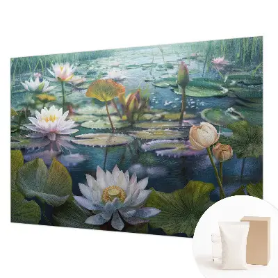 Papier peint photographique sur tissu non tissé Fleurs d'étang