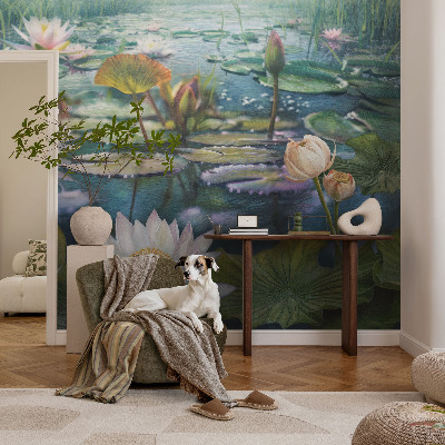 Papier peint panoramique tendance Kvety v jazierku