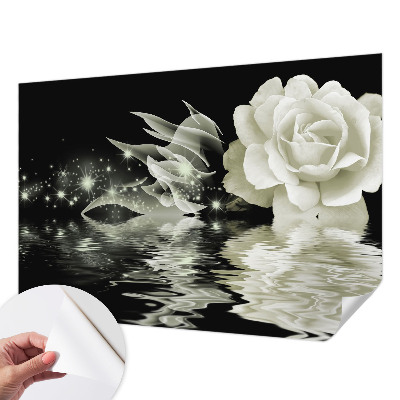 Papier peint chambre adulte cocooning Žiarivá ruža